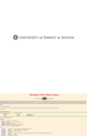 Hawaiian Native Plants, UH Botany