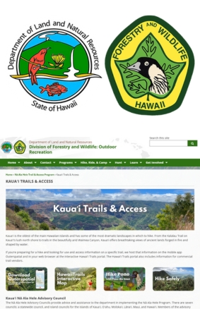 Kauaʻi Trails & Access Division of Forestry and Wildlife Outdoor Recreation
