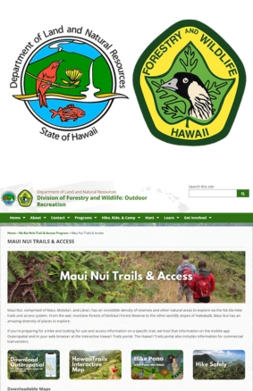 Maui Nui Trails & Access Division of Forestry and Wildlife Outdoor Recreation