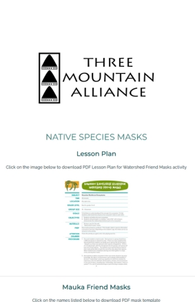 Native Species Masks Three Mountain Alliance