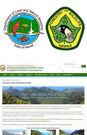 Natural Area Reserves System Department of Forestry and Wildlife