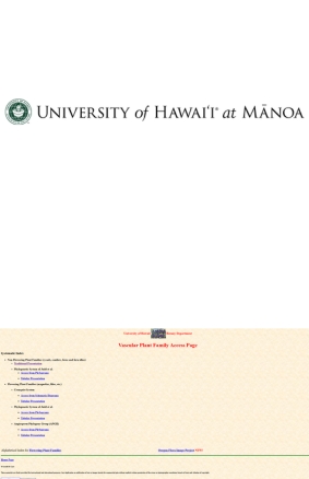 Vascular Plant Family Access Page University of Hawaiʻi Botany
